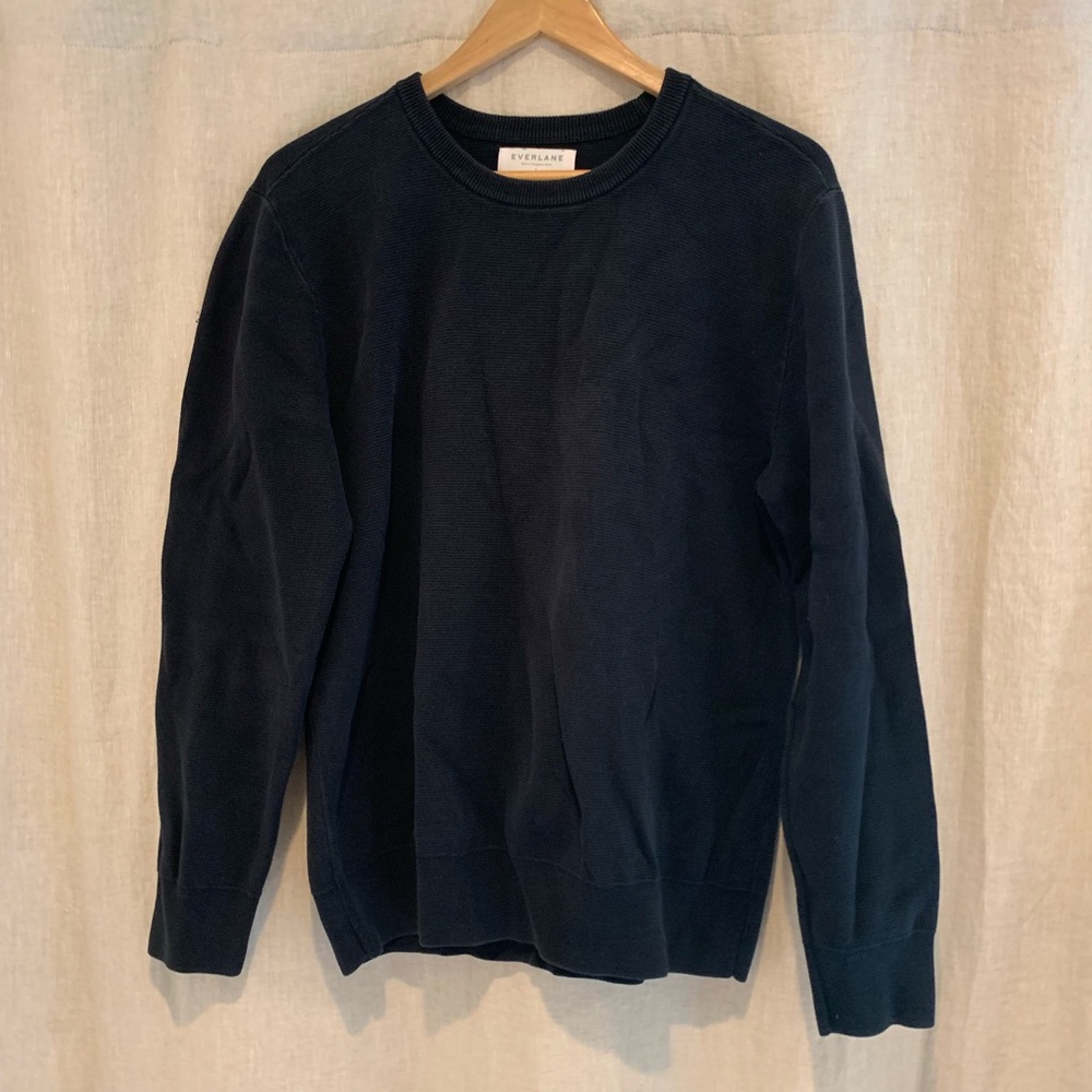 Everlane Black Crew Neck Sweater